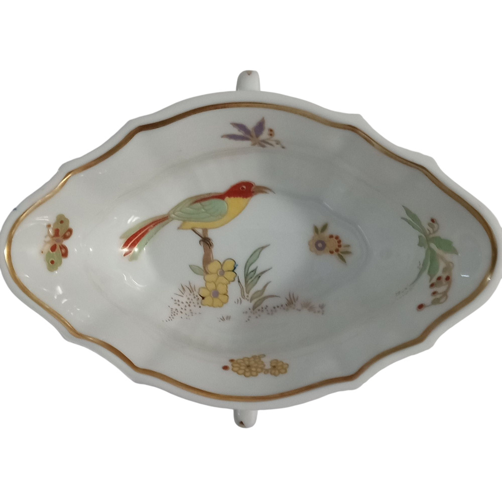 Richard Ginori Bird of Paradise Small Double Handle Serving Bowl/Sauce Dish